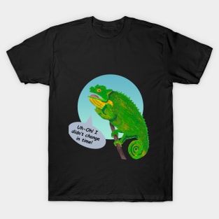 Late Chameleon in Ink and Marker T-Shirt